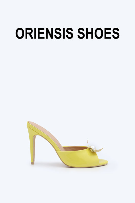 Yellow Pearl Accent Sandal