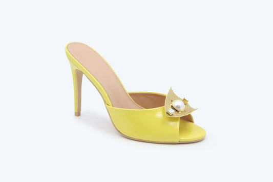 Yellow Pearl Accent Sandal