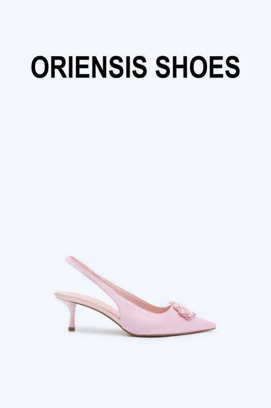 Pink Pearl Shell Heel