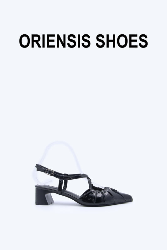 Black Chic Crisscross Heel