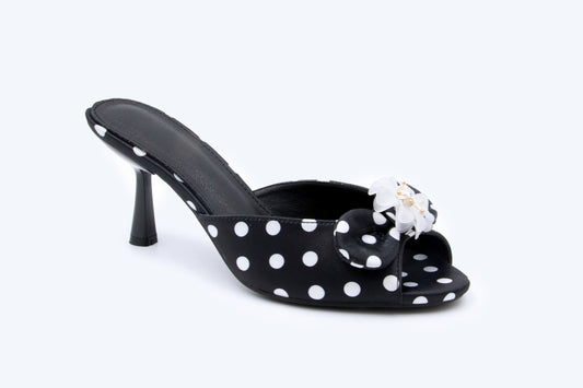 Black Buckle Strap Sandal