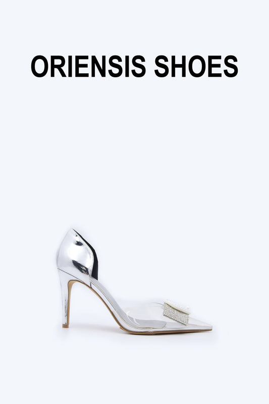 Silver Chic Diamond Heel