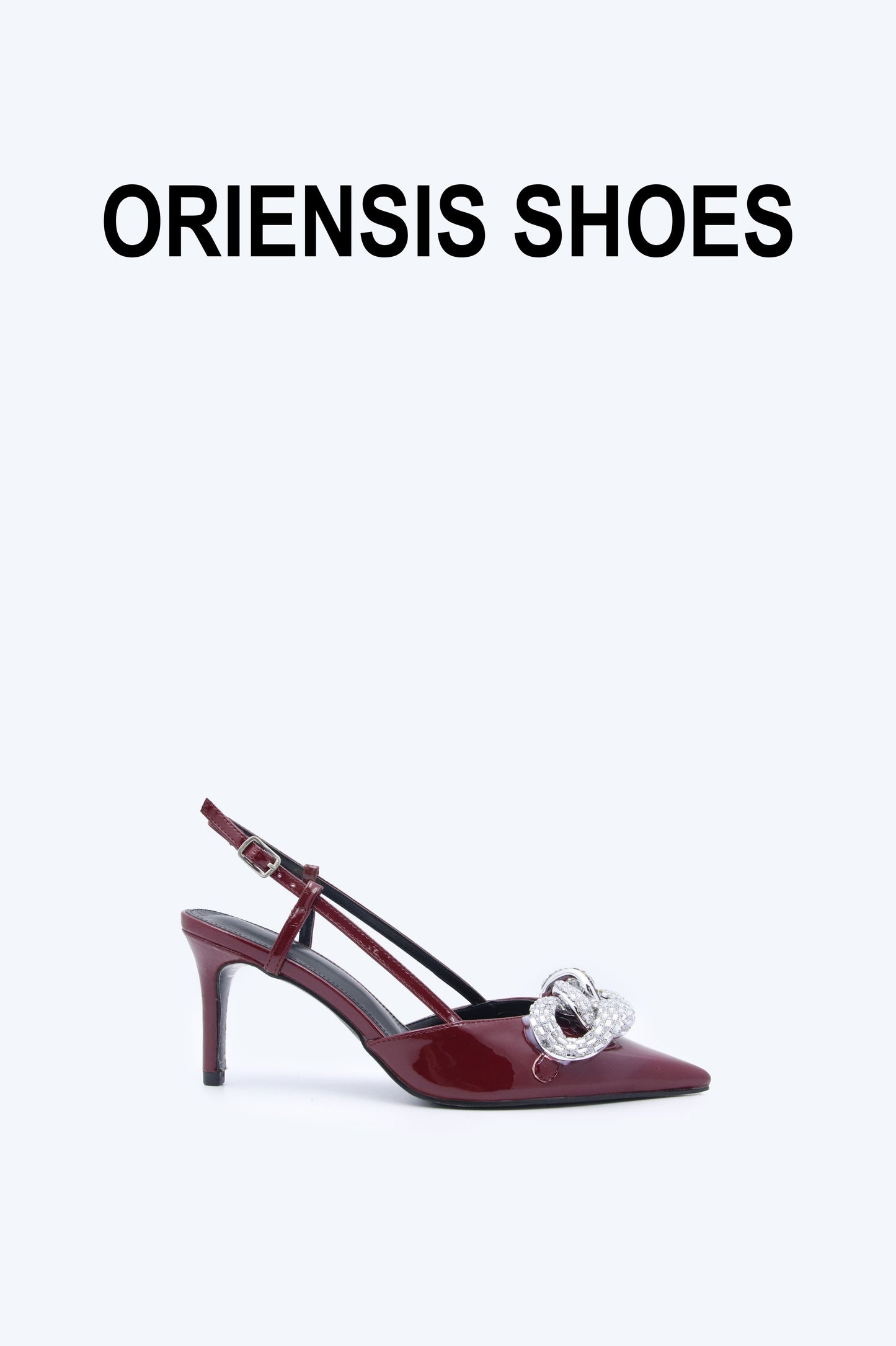 Red Shine Circle Heel