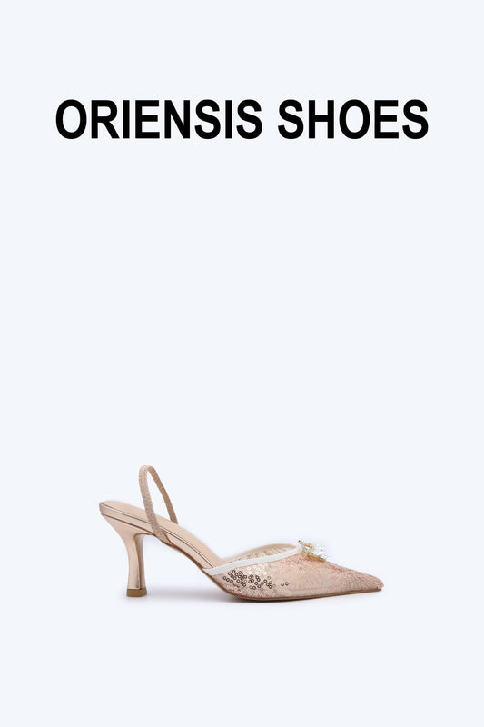 Nude Mesh Elegant Heel