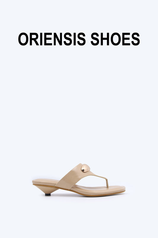 Nude Elegant Slide Sandal
