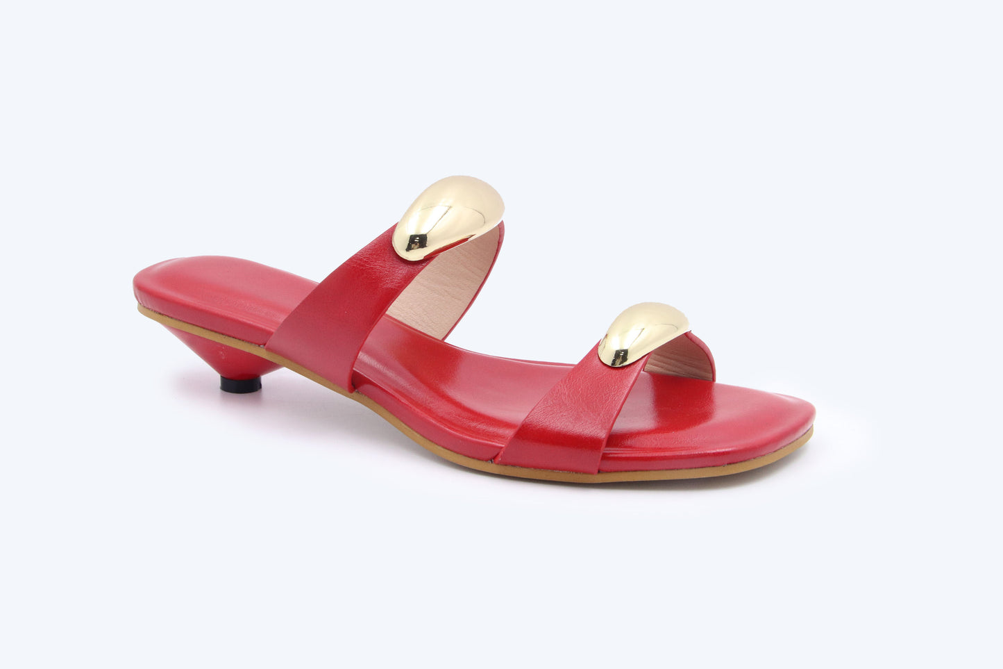 Red Elegant Slide Sandal