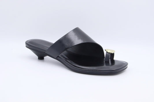 Black Toe Gem Sandal