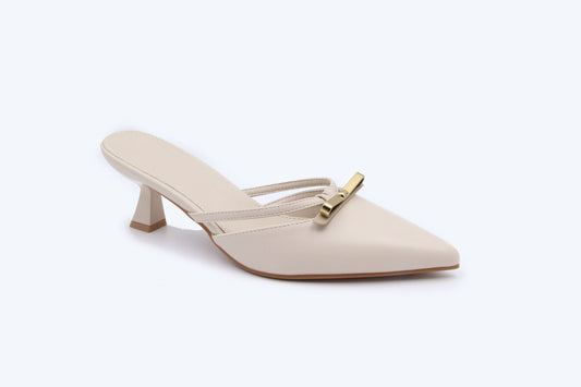 Nude Sleek Pointed Sandal
