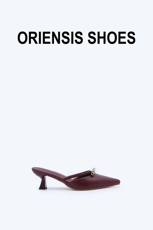 Red Sleek Pointed Sandal