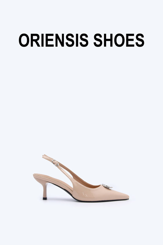 Nude Flower Point Heel