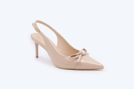 Nude Bloom Slingback Heel