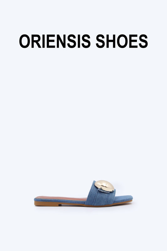Dark Blue Jean Flat