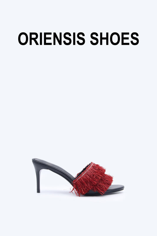 Red Tassel Allure Sandal