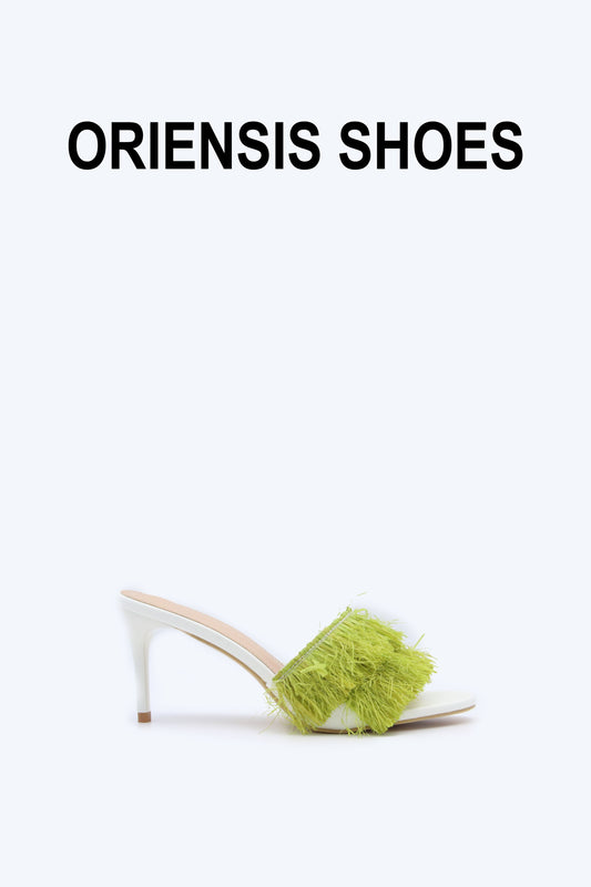 Green Tassel Allure Sandal