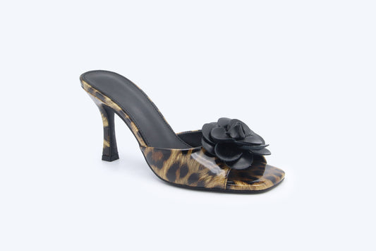 Leopard Flora Mule Sandal
