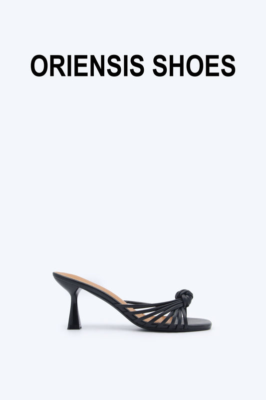 Black Twist Knot Sandal