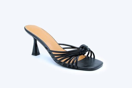 Black Twist Knot Sandal