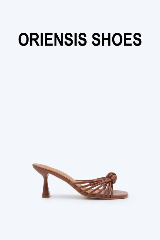 Brown Twist Knot Sandal