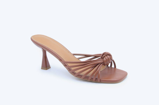 Brown Twist Knot Sandal