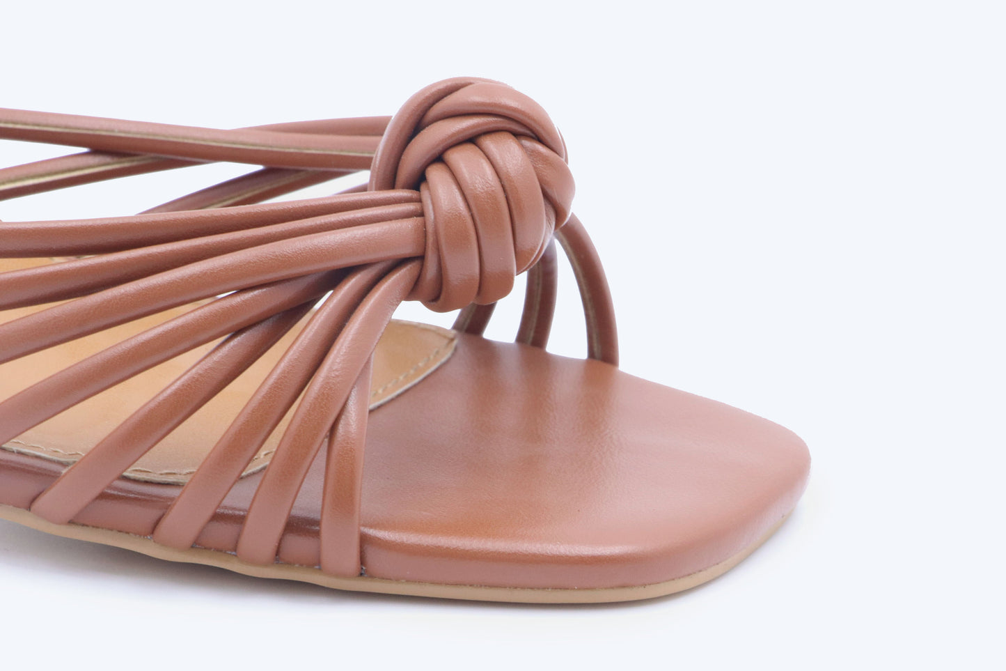 Brown Twist Knot Sandal