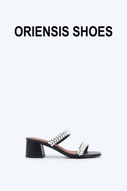 Black Elegant Strand Sandal