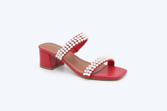 Red Elegant Strand Sandal