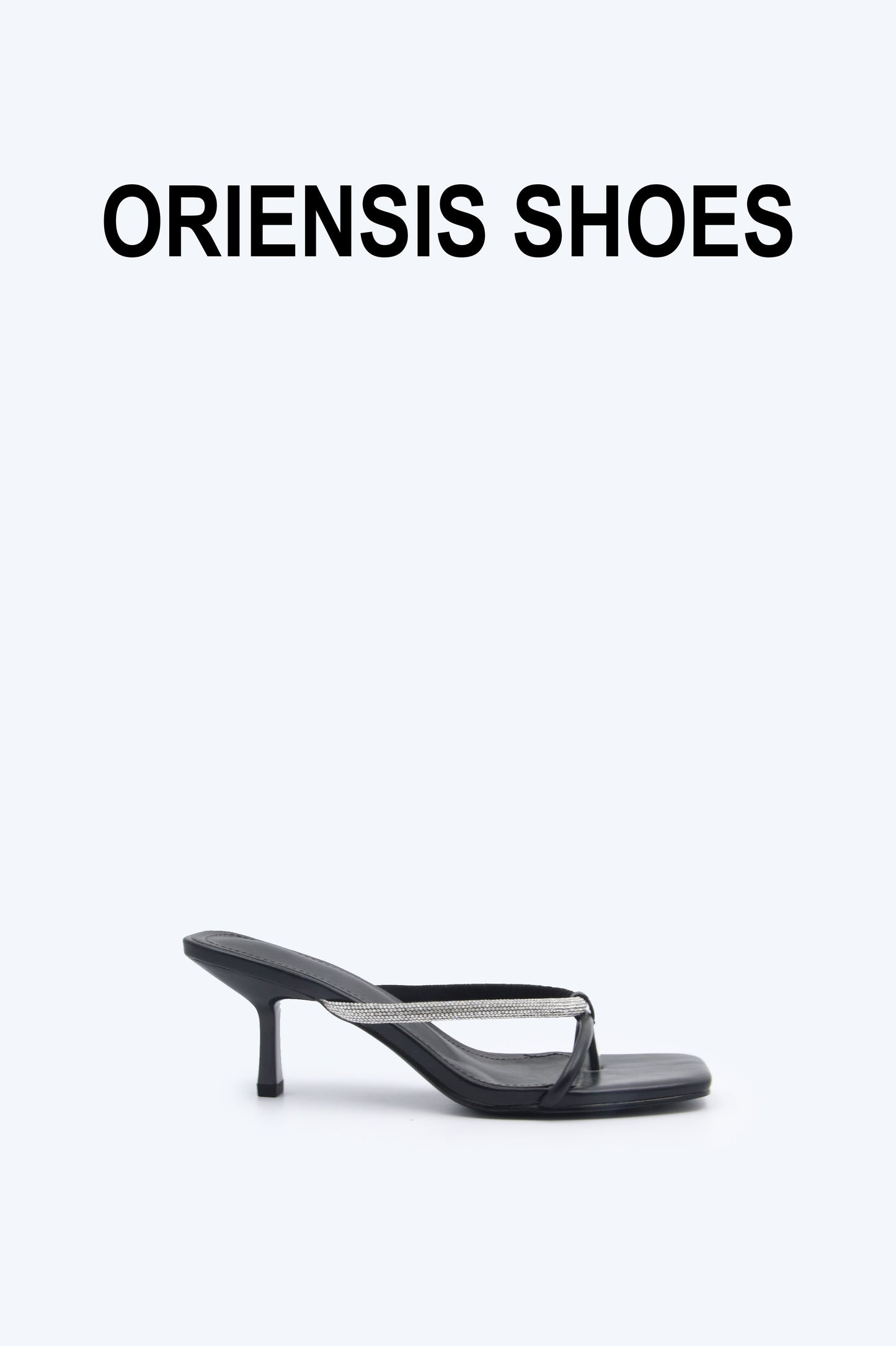 Black Dazzle Knot Sandal