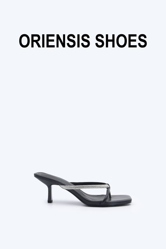 Black Dazzle Knot Sandal