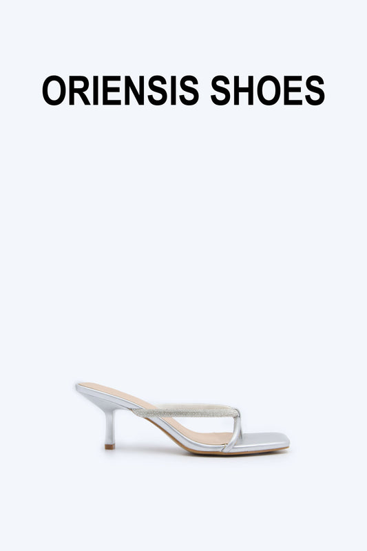 Silver Dazzle Knot Sandal