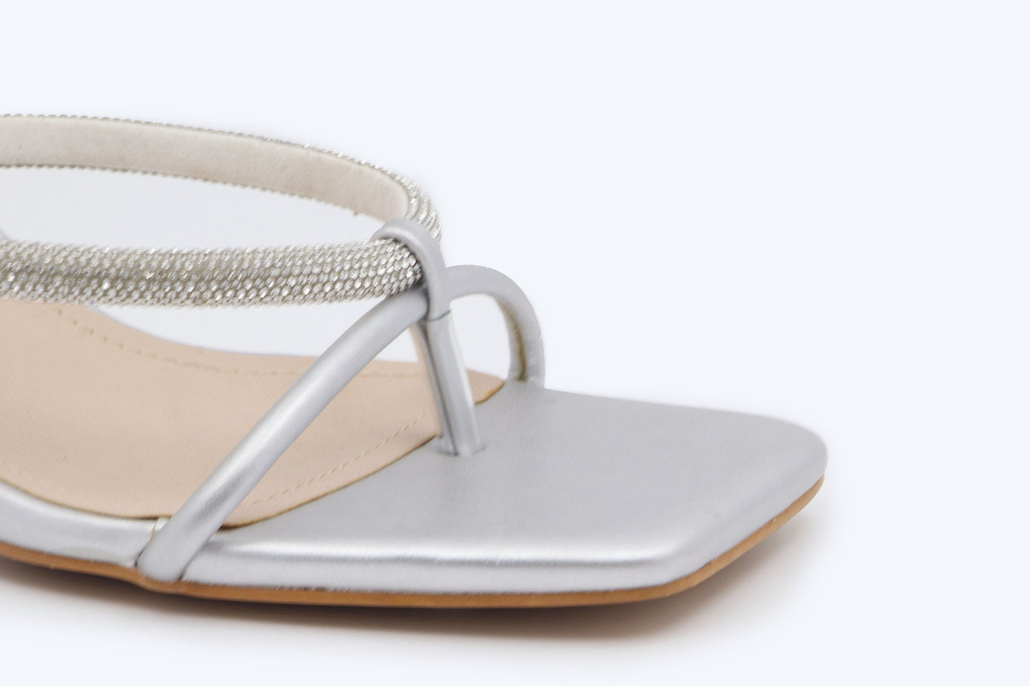 Silver Dazzle Knot Sandal
